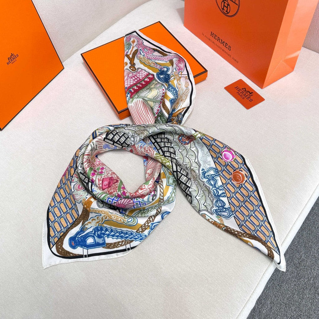 HERMES HERMES 25S SCARF 90 IN SILK 726442