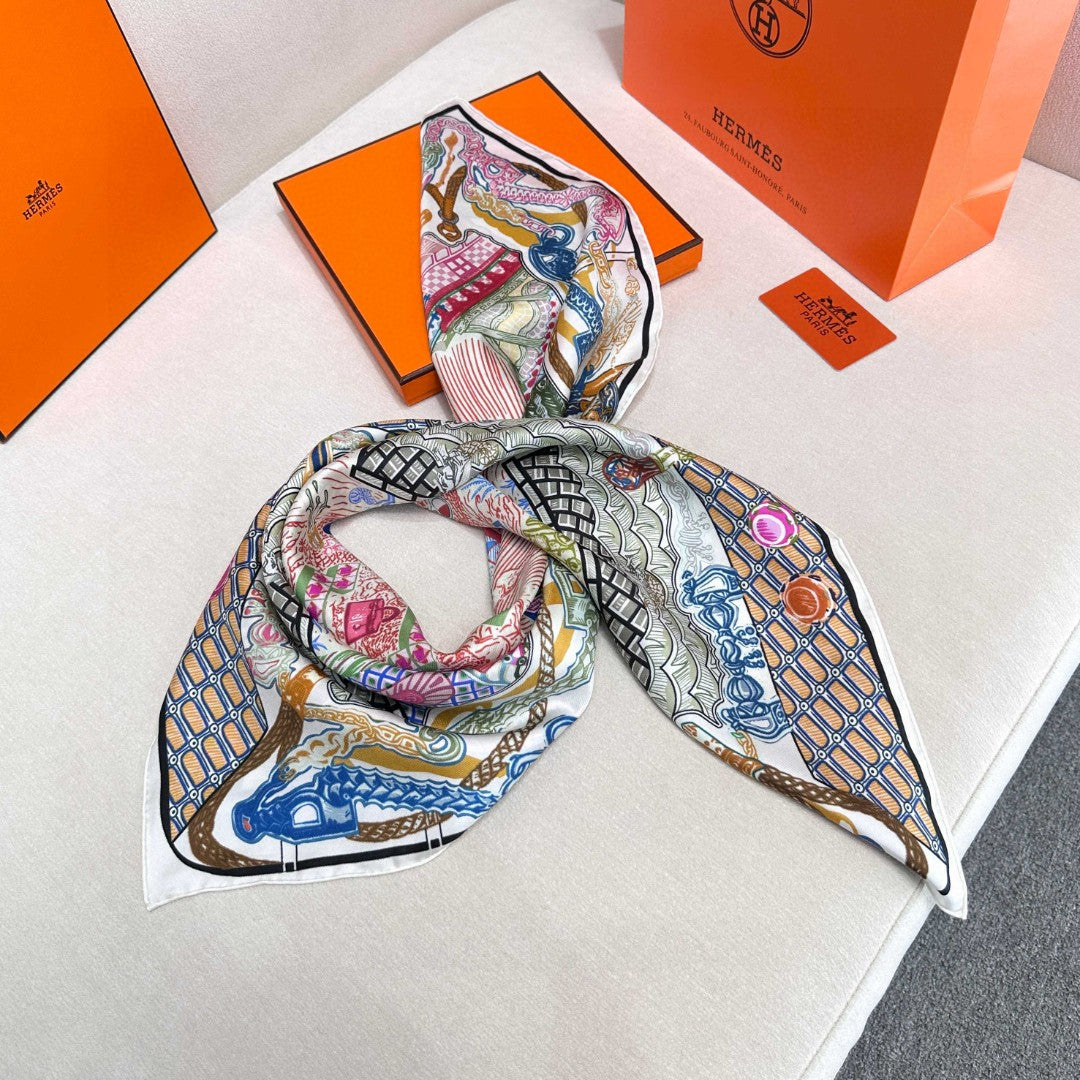 HERMES HERMES 25S SCARF 90 IN SILK 726442