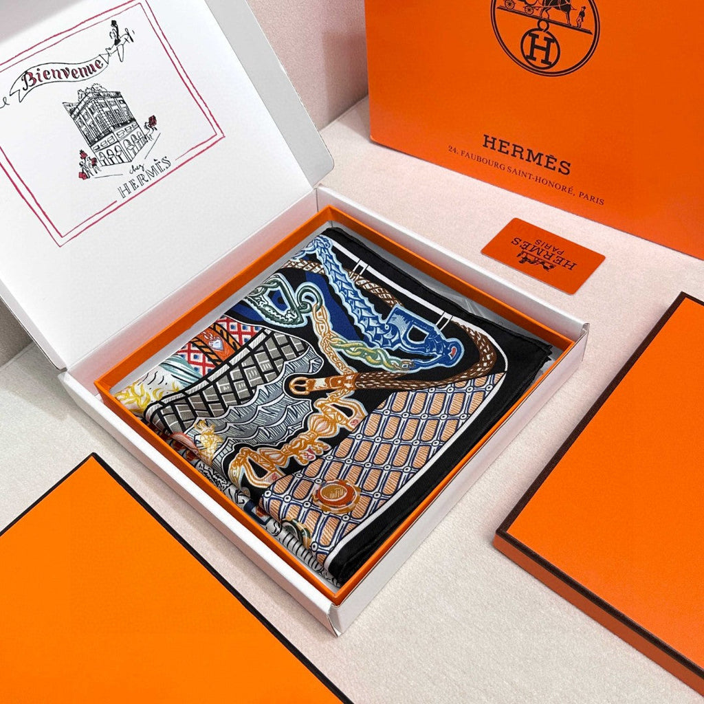 HERMES HERMES 25S SCARF 90 IN SILK 726443