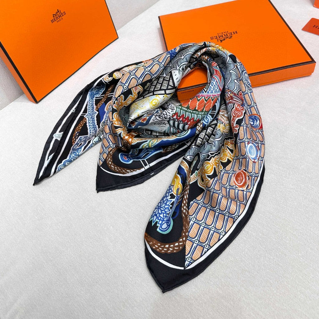 HERMES HERMES 25S SCARF 90 IN SILK 726443