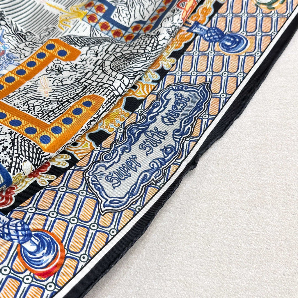 HERMES HERMES 25S SCARF 90 IN SILK 726443