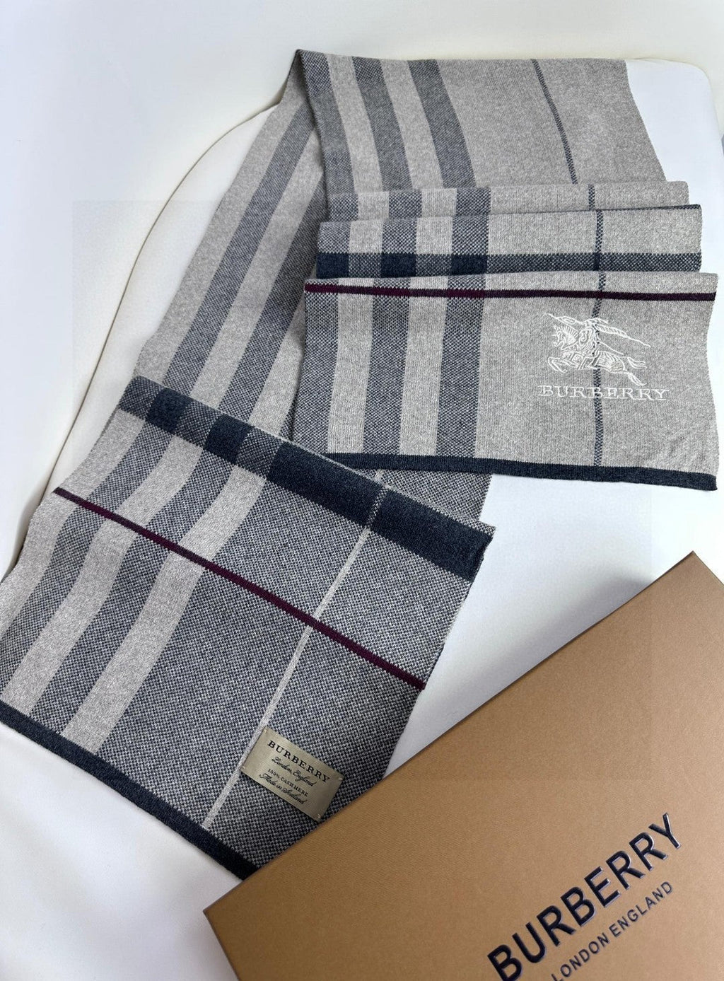 BURBERRY BBR SCARF 180 CM IN CASHMERE 730657