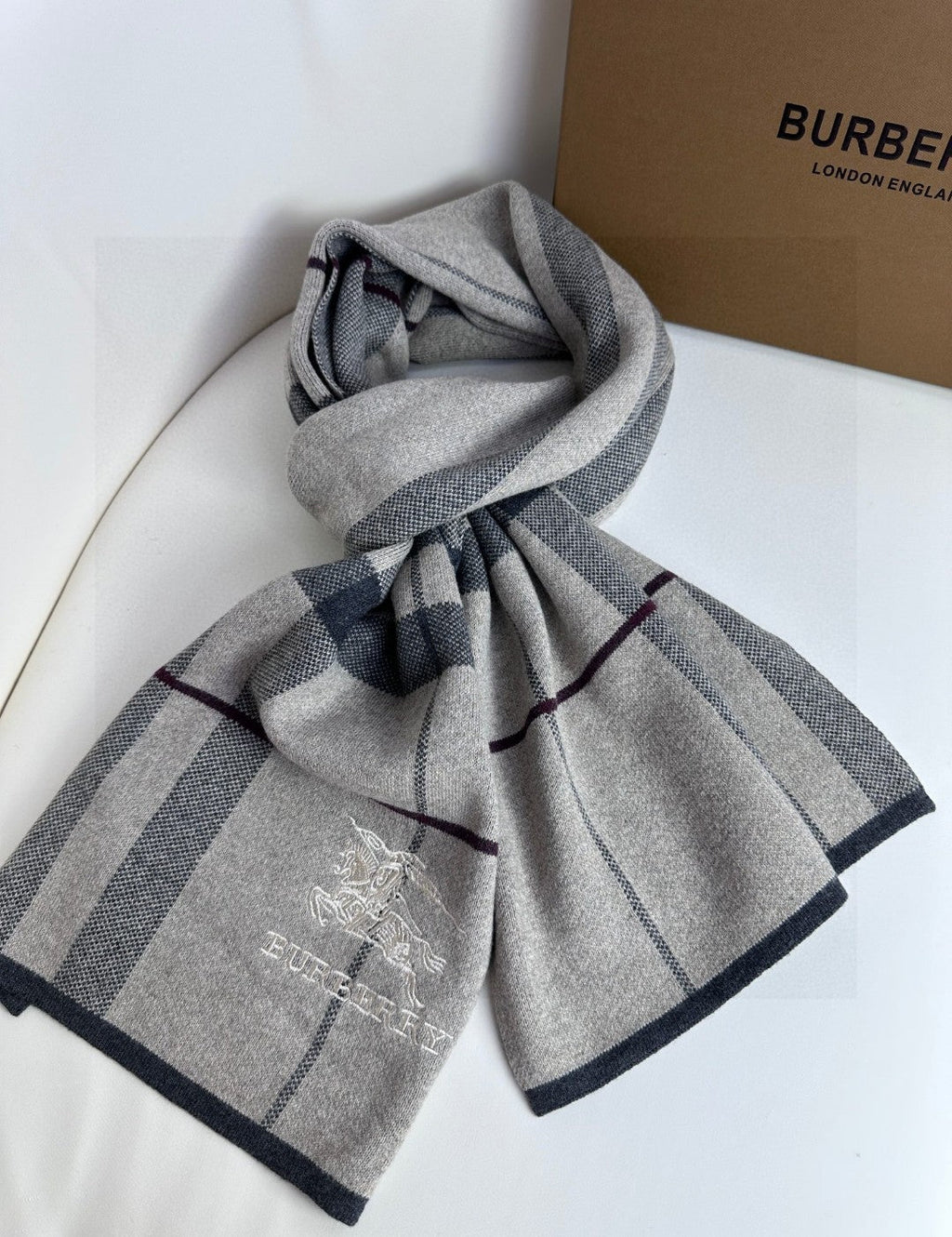 BURBERRY BBR SCARF 180 CM IN CASHMERE 730657