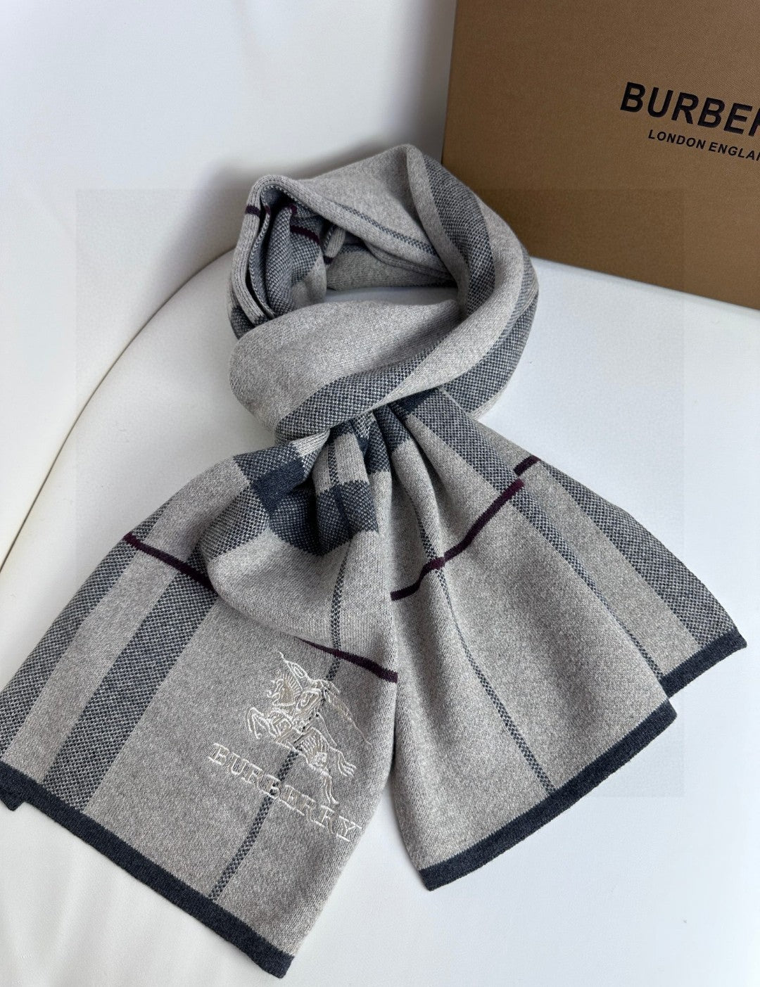 BURBERRY BBR SCARF 180 CM IN CASHMERE 730657
