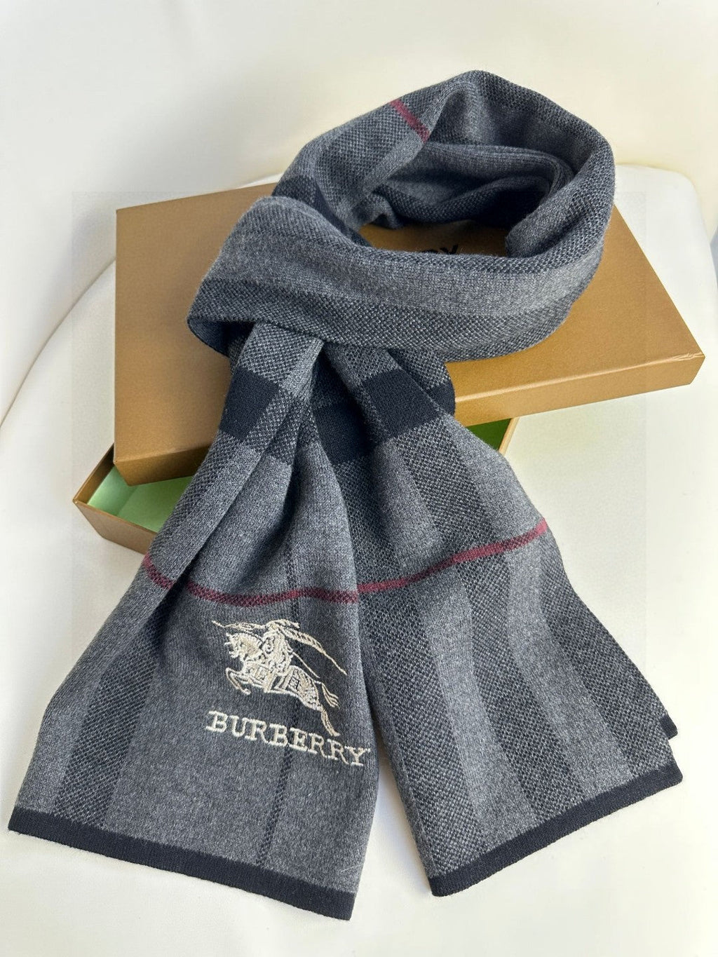 BURBERRY BBR SCARF 180 CM IN CASHMERE 730658