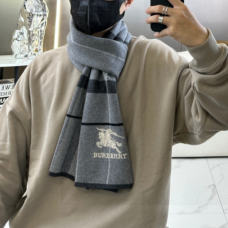 BURBERRY BBR SCARF 180 CM IN CASHMERE 730659