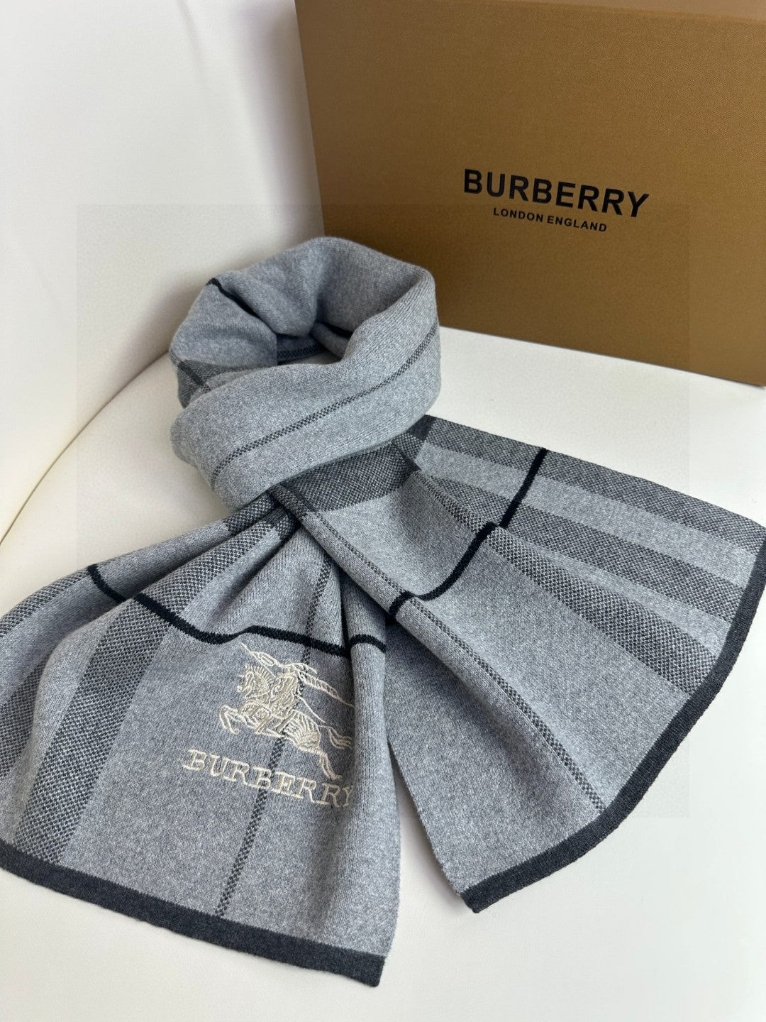 BURBERRY BBR SCARF 180 CM IN CASHMERE 730659