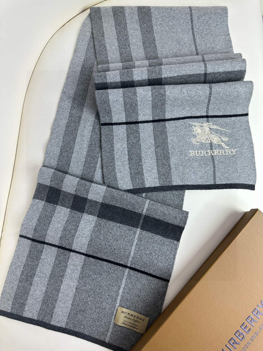 BURBERRY BBR SCARF 180 CM IN CASHMERE 730659