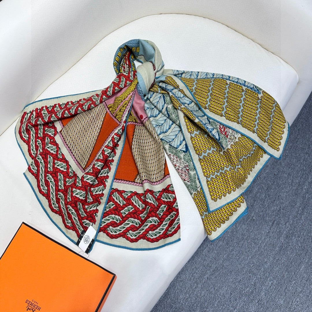 HERMES HERMES 25S SCARF 140 IN SILK 727338