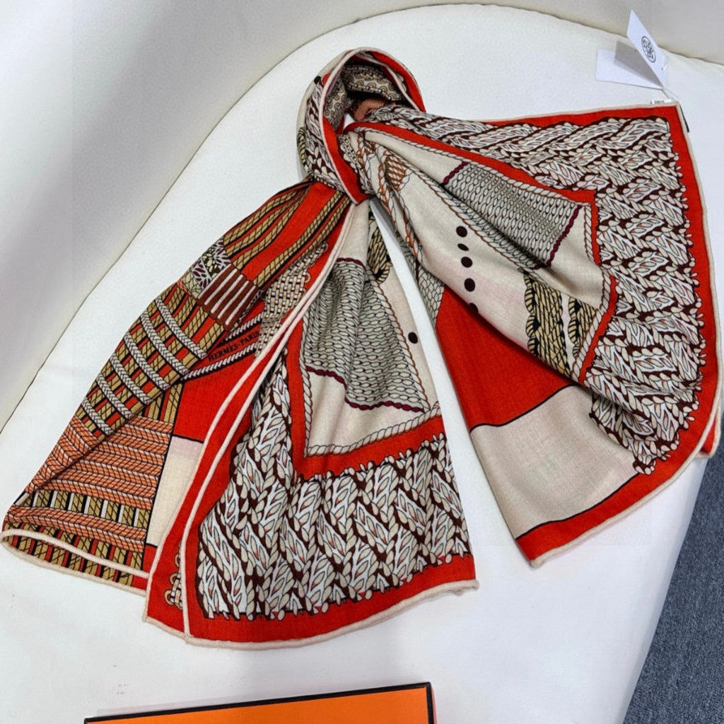 HERMES HERMES 25S SCARF 140 IN SILK 727339
