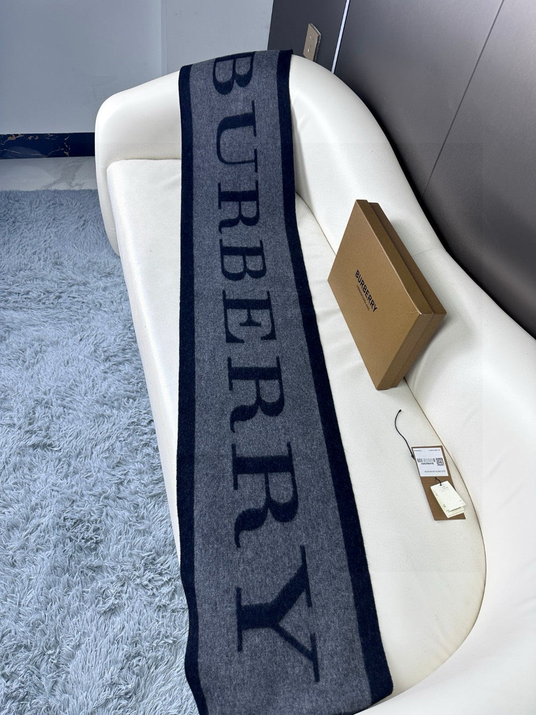 BURBERRY BBR SCARF 180 CM IN CASHMERE 735851