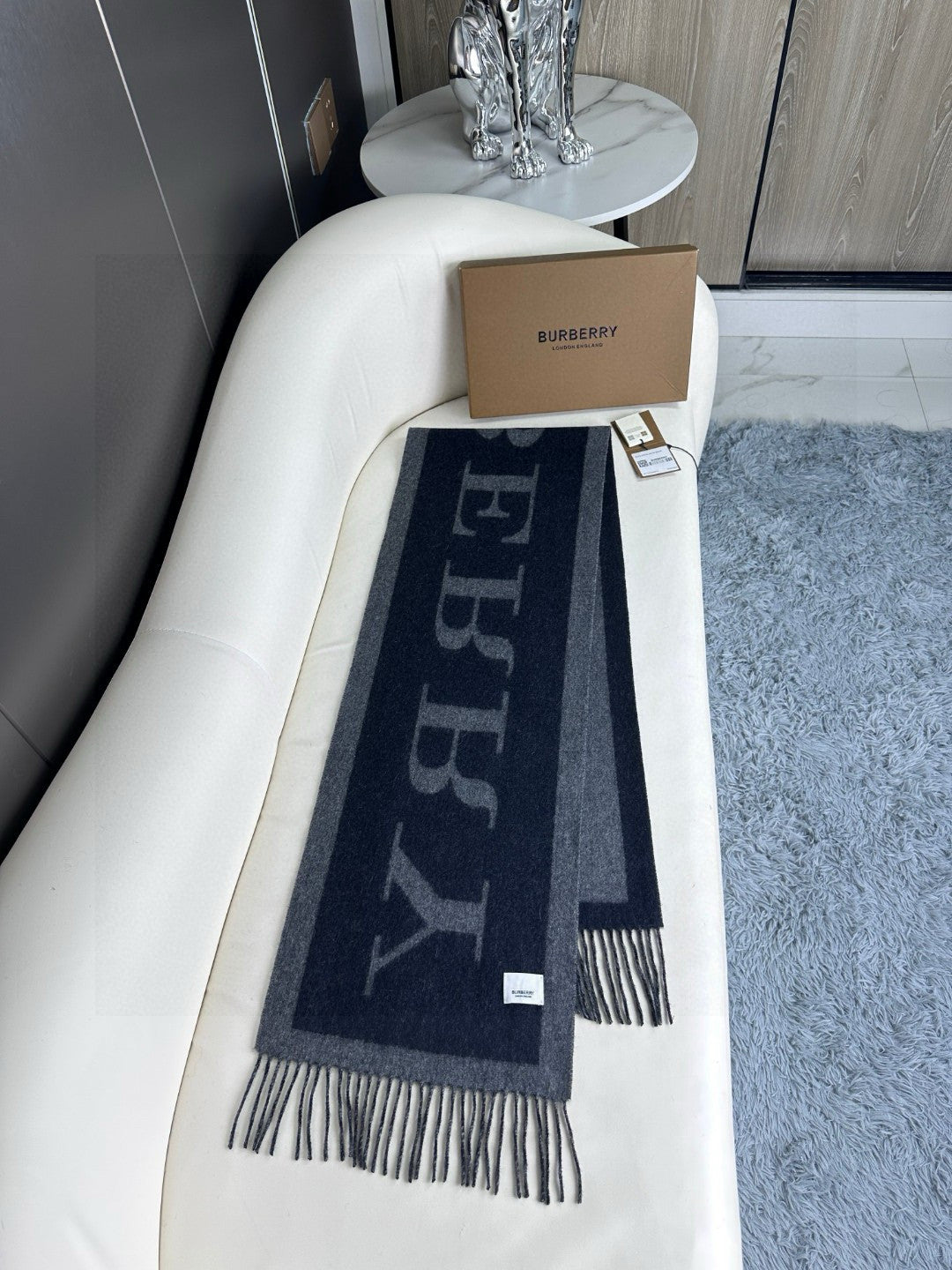 BURBERRY BBR SCARF 180 CM IN CASHMERE 735851