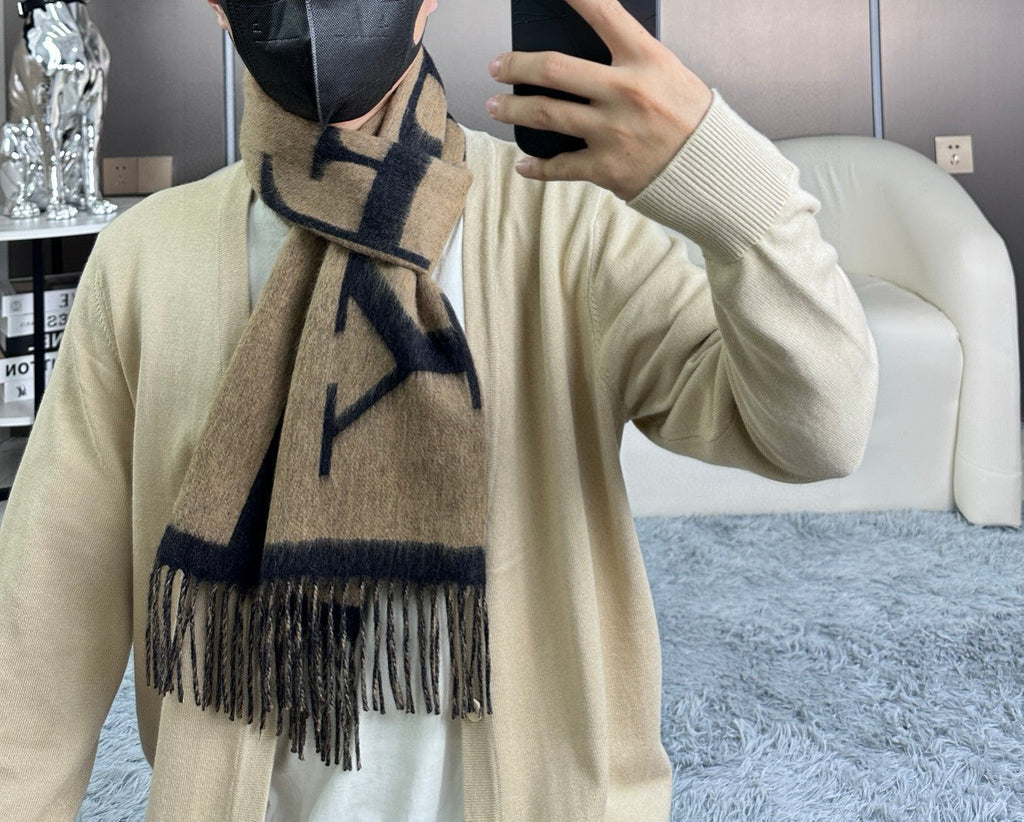 BURBERRY BBR SCARF 180 CM IN CASHMERE 735852