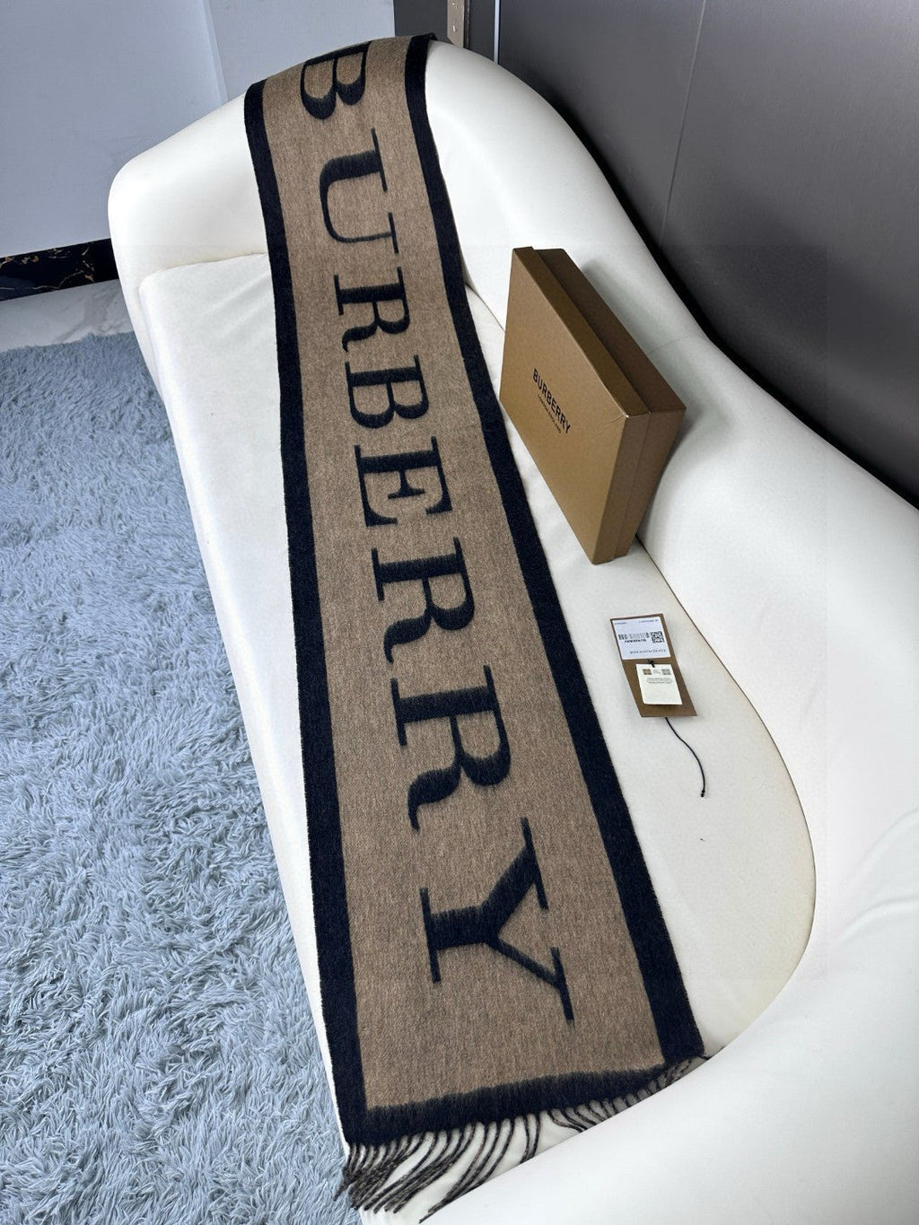 BURBERRY BBR SCARF 180 CM IN CASHMERE 735852