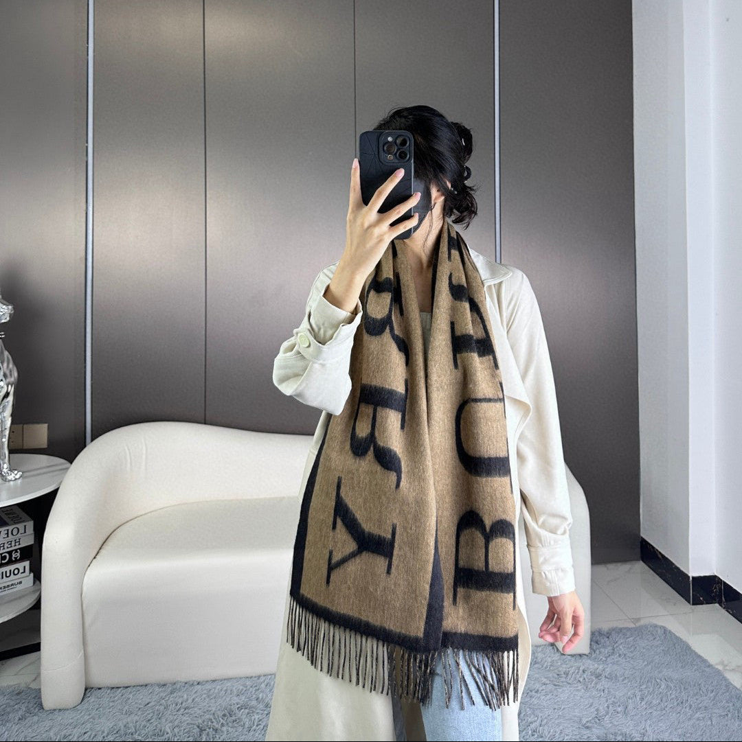 BURBERRY BBR SCARF 180 CM IN CASHMERE 735852