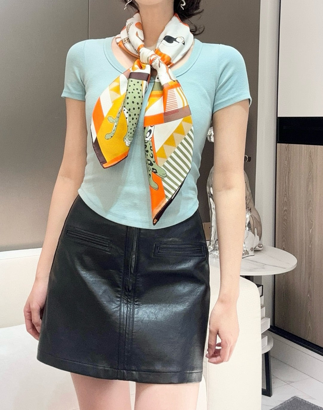 HERMES HERMES 25S SCARF 90 IN SILK 730646