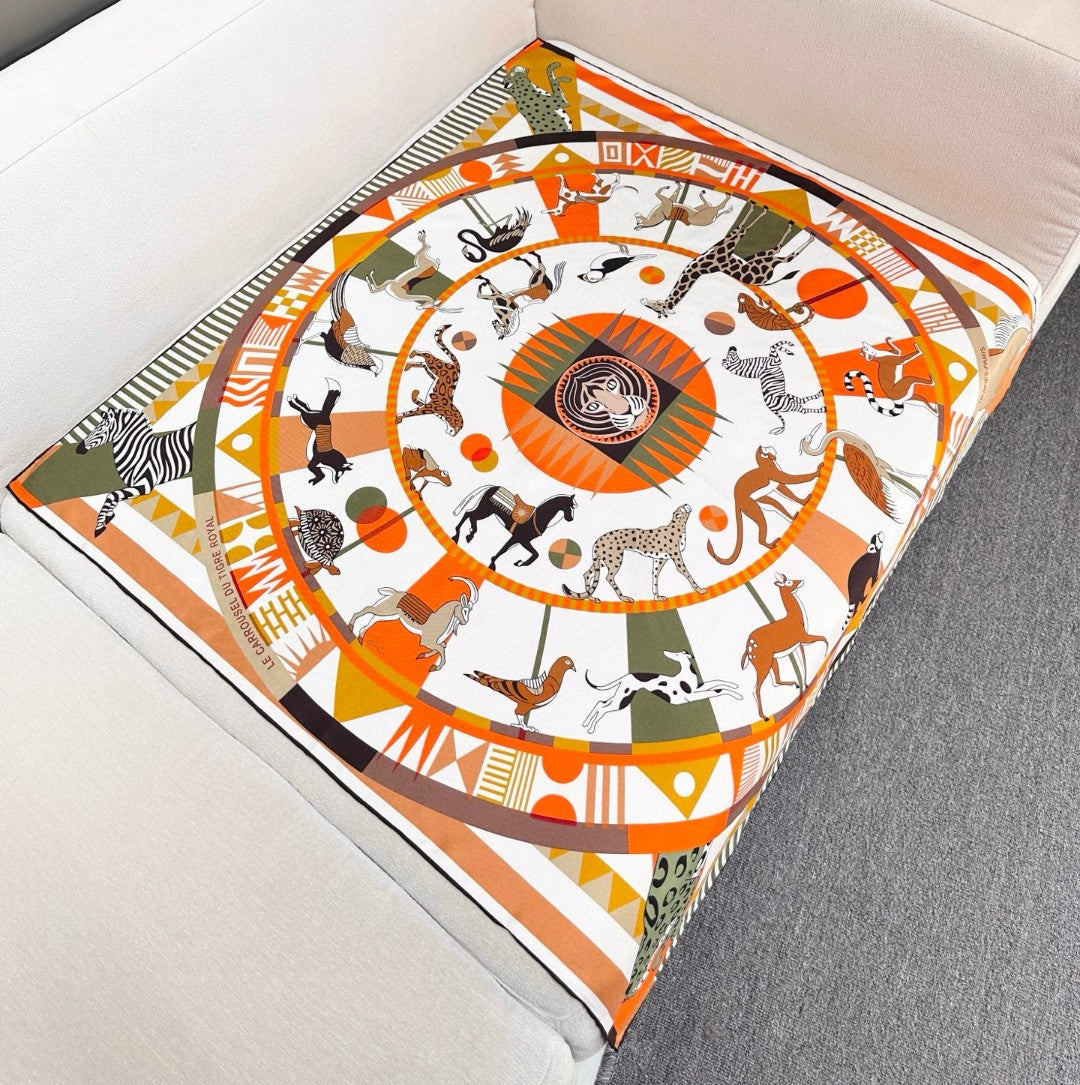 HERMES HERMES 25S SCARF 90 IN SILK 730646