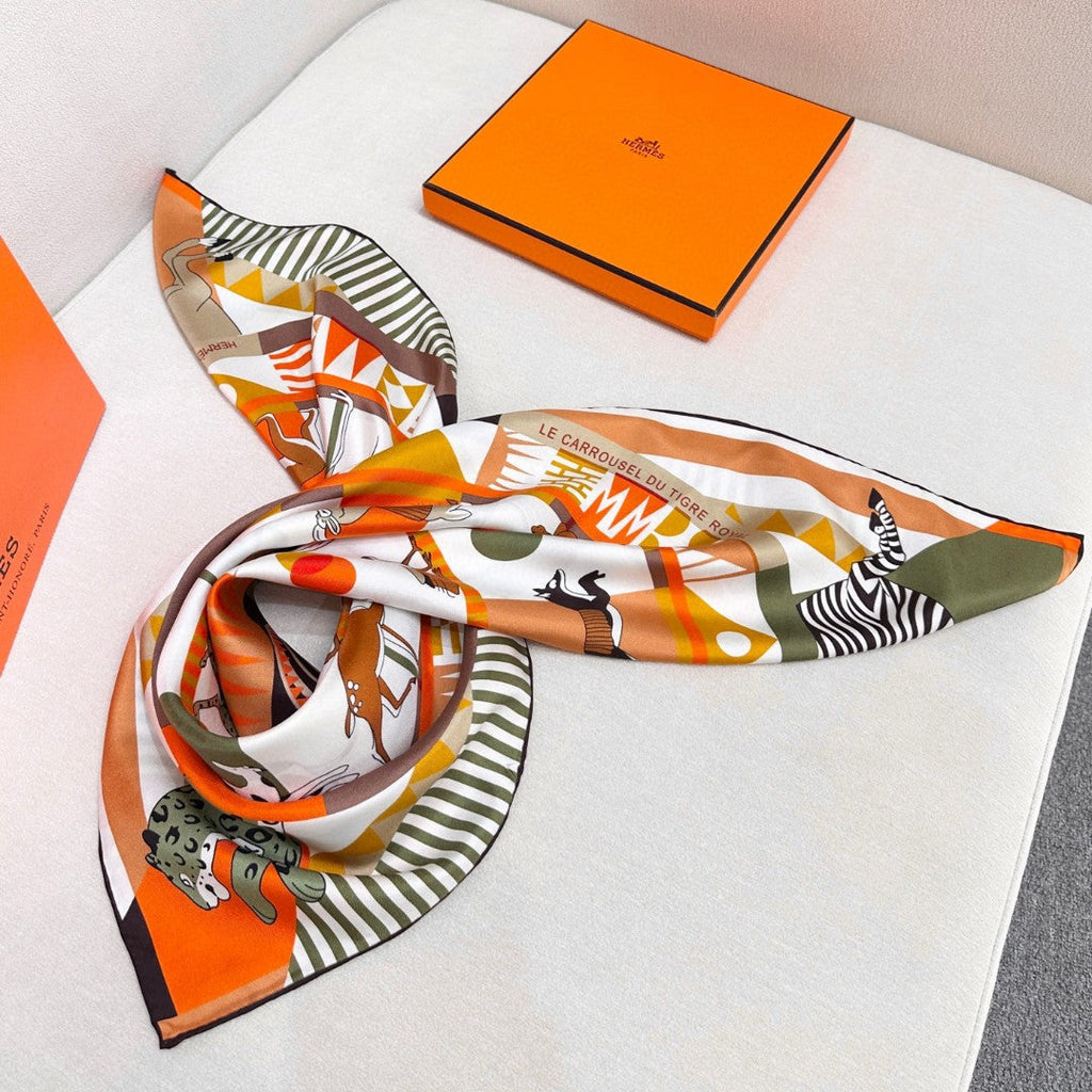 HERMES HERMES 25S SCARF 90 IN SILK 730646