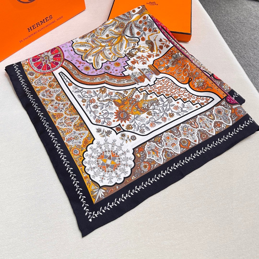 HERMES HERMES 25S SCARF 90 IN SILK 724811