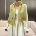 BURBERRY BBR SCARF 168 CM IN CASHMERE 727344