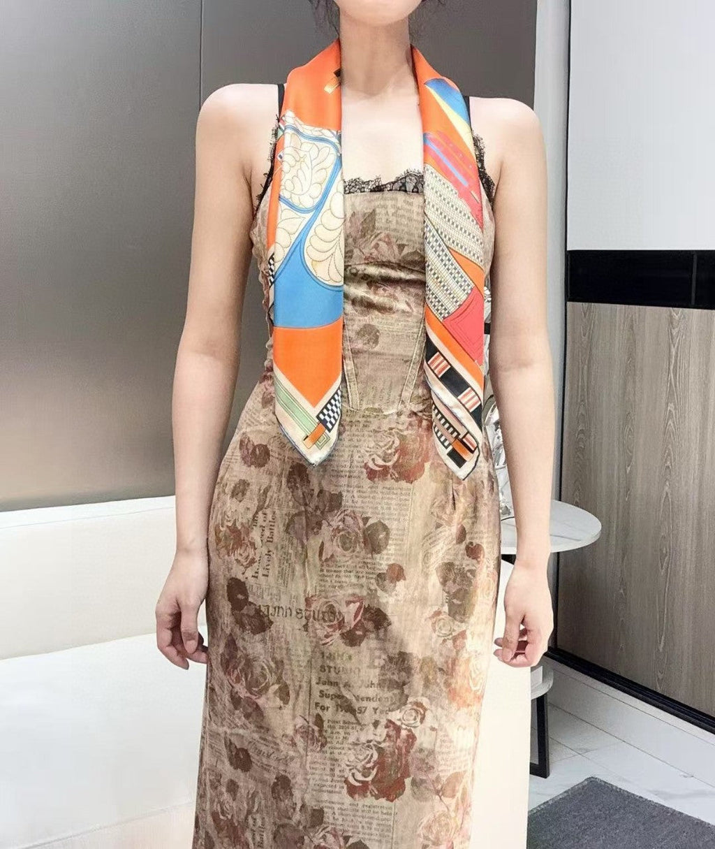 HERMES HERMES 25S SCARF 90 IN SILK 735838