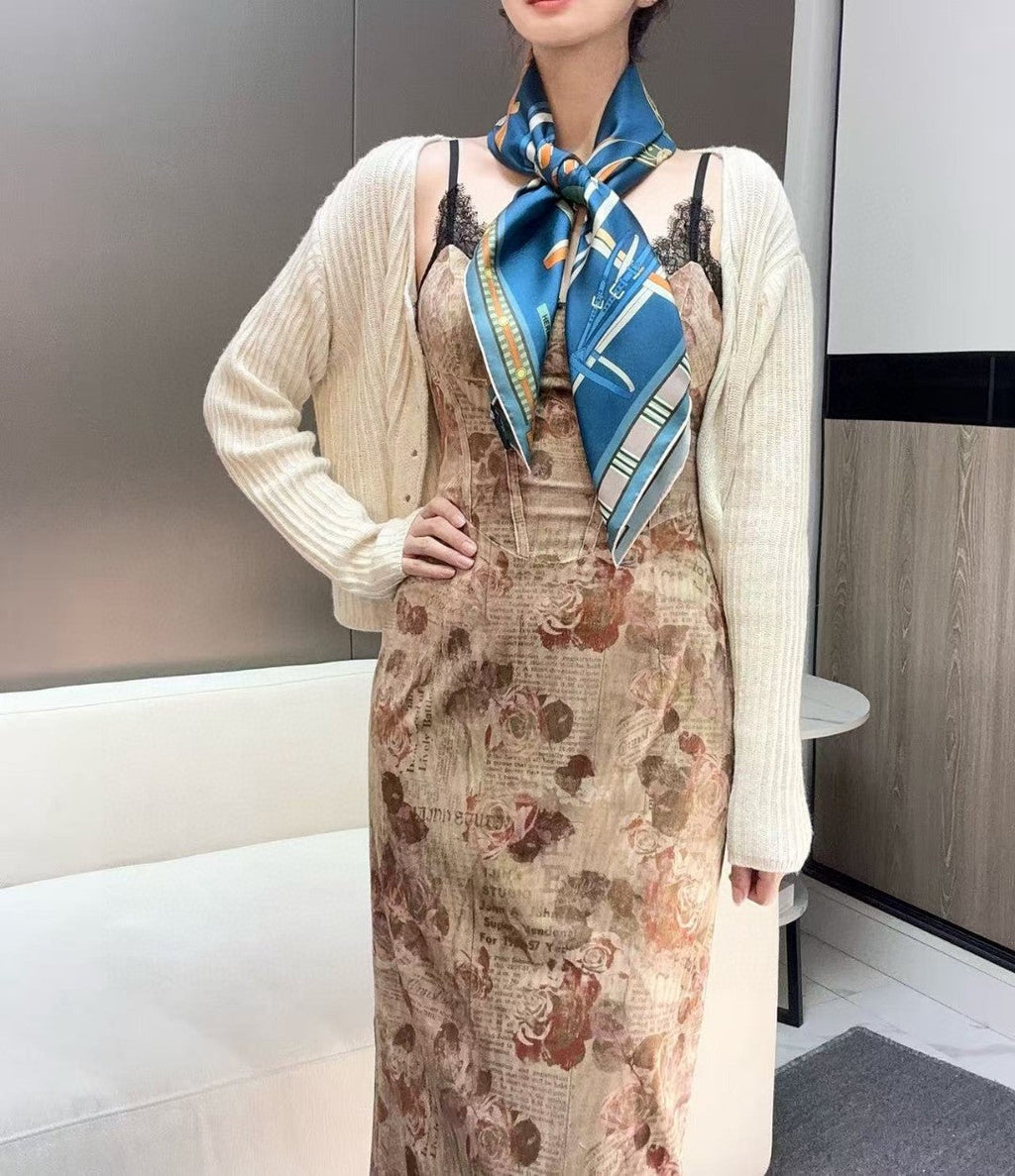 HERMES HERMES 25S SCARF 90 IN SILK 735839