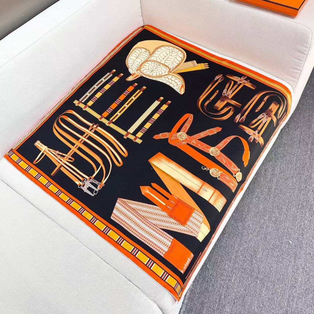 HERMES HERMES 25S SCARF 90 IN SILK 735840