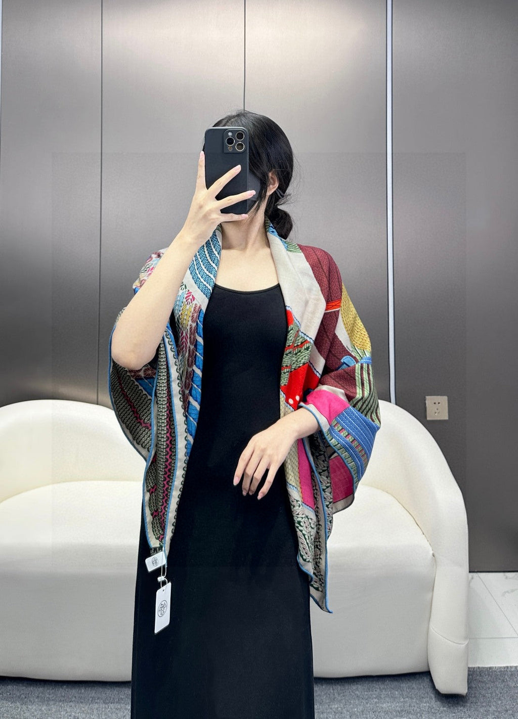 HERMES HERMES 25S SCARF 140 IN SILK 727341