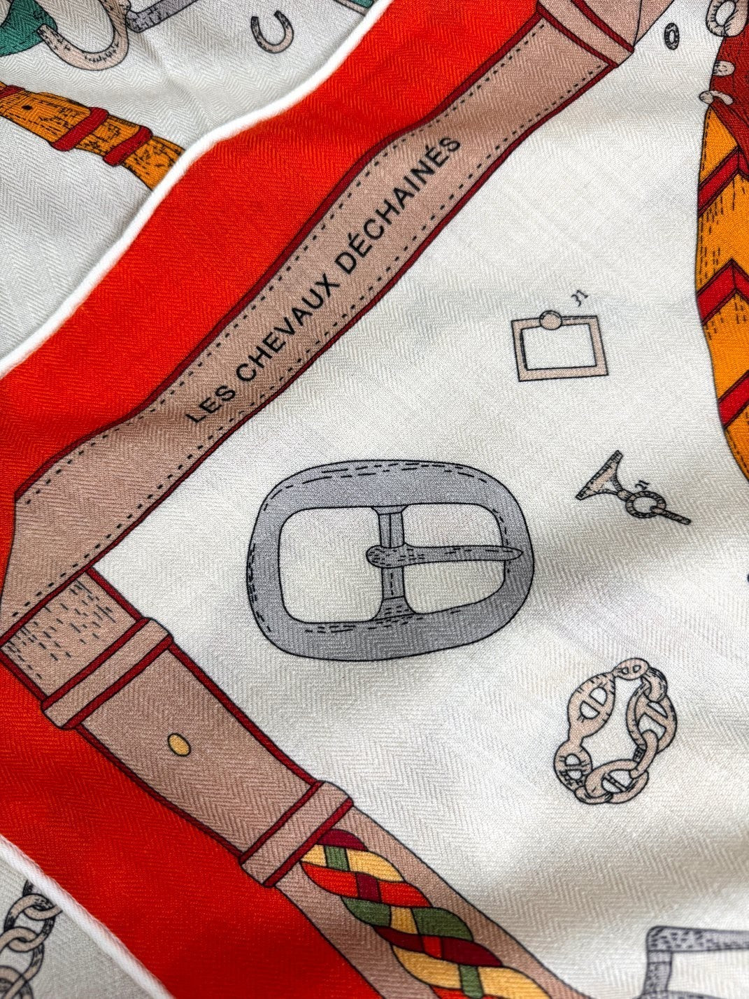 HERMES HERMES 25S SCARF 135 IN CASERE SILK 737310