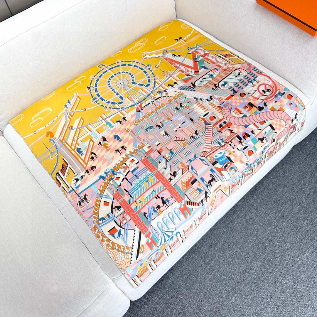 HERMES HERMES 25S SCARF 90 IN SILK 730637