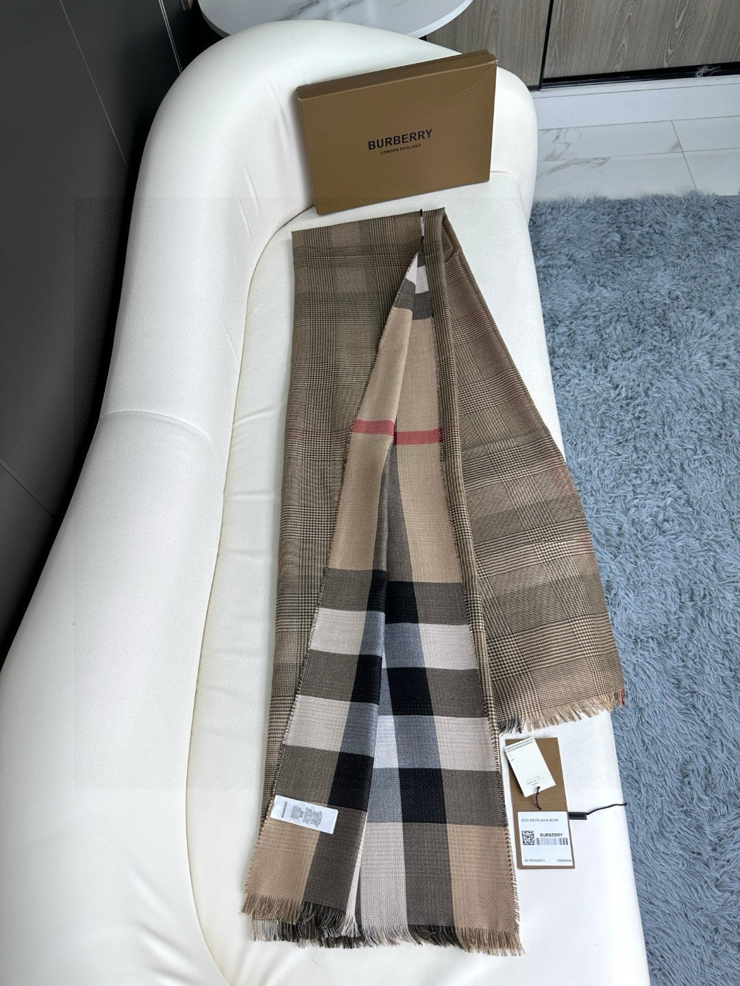 BURBERRY BBR SCARF 200 CM IN CASHMERE 737197