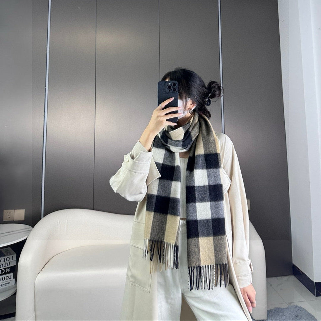 BURBERRY BBR SCARF 180 CM IN CASHMERE 732149