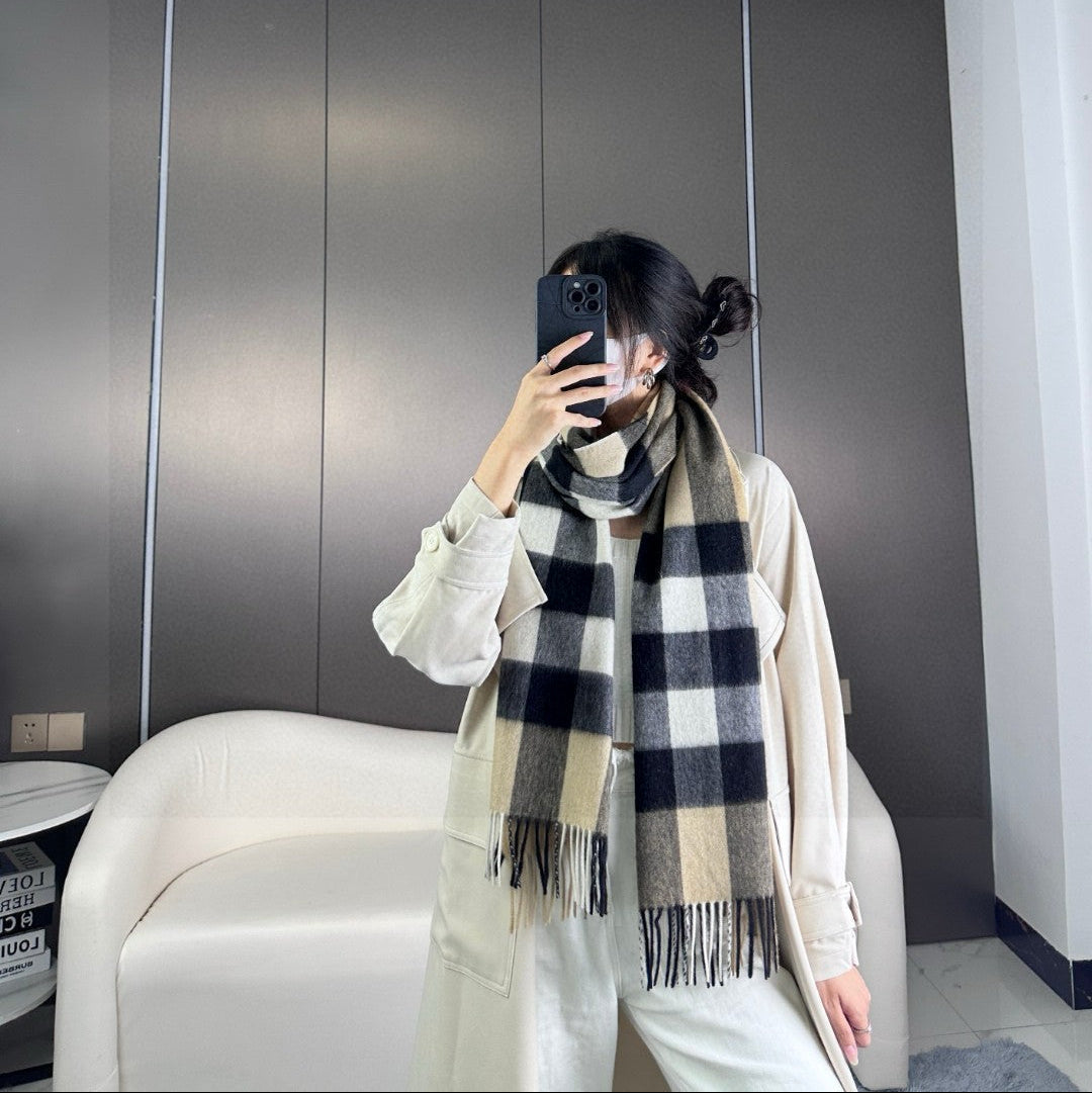 BURBERRY BBR SCARF 180 CM IN CASHMERE 732149