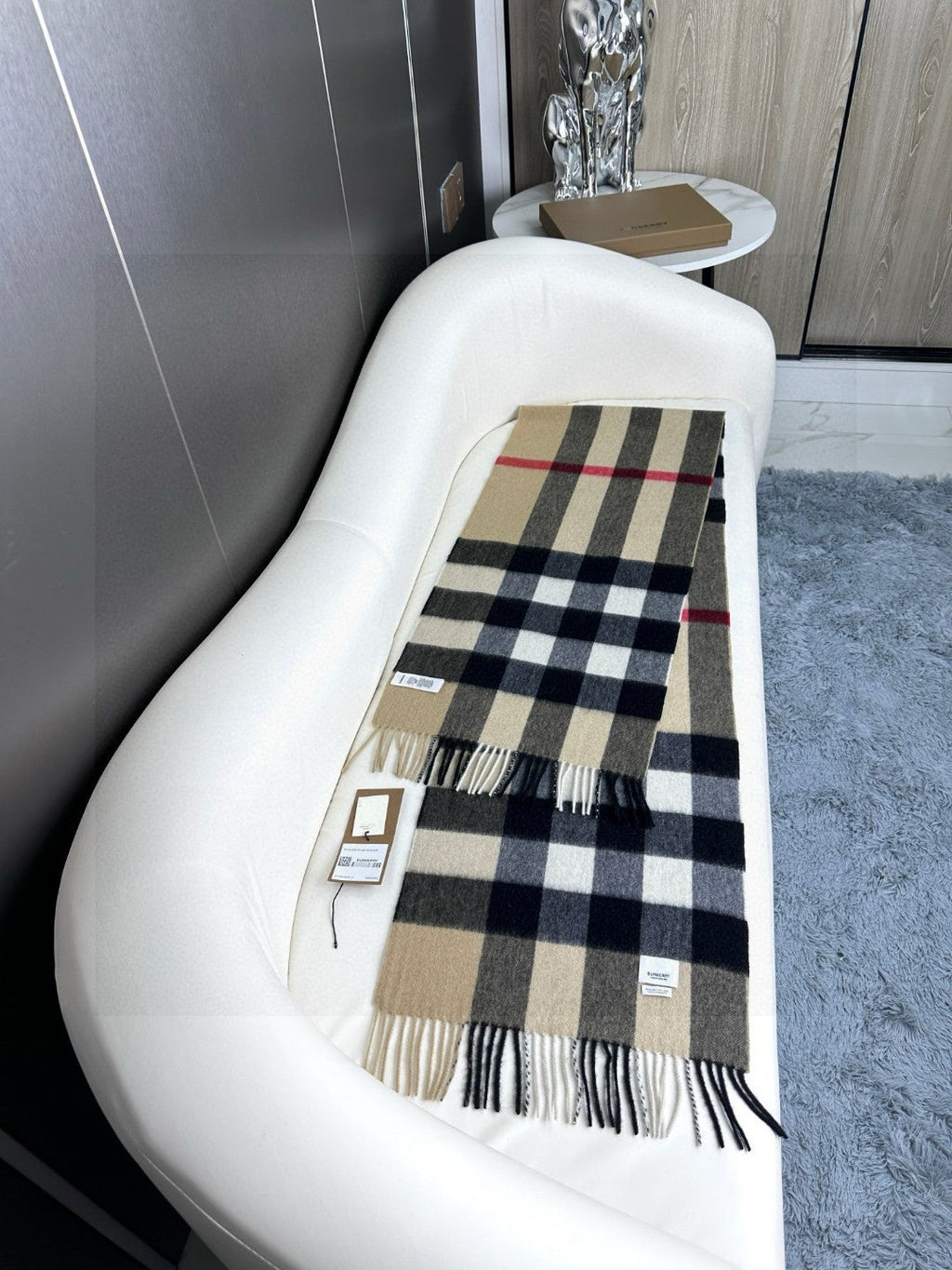 BURBERRY BBR SCARF 180 CM IN CASHMERE 732149