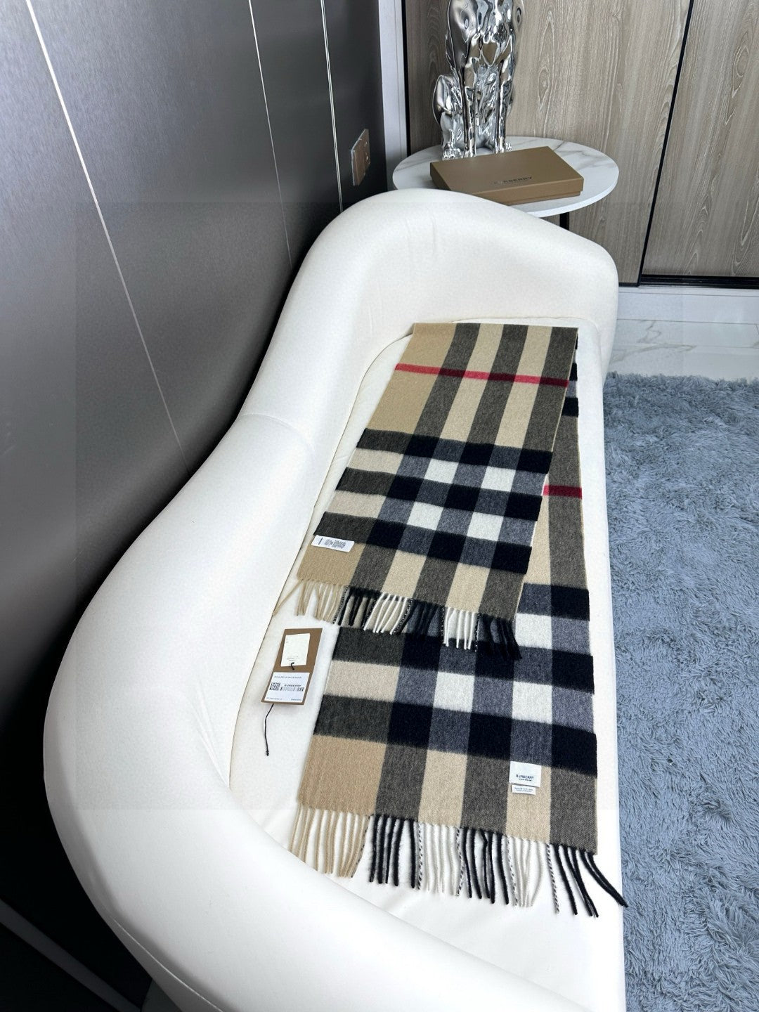 BURBERRY BBR SCARF 180 CM IN CASHMERE 732149