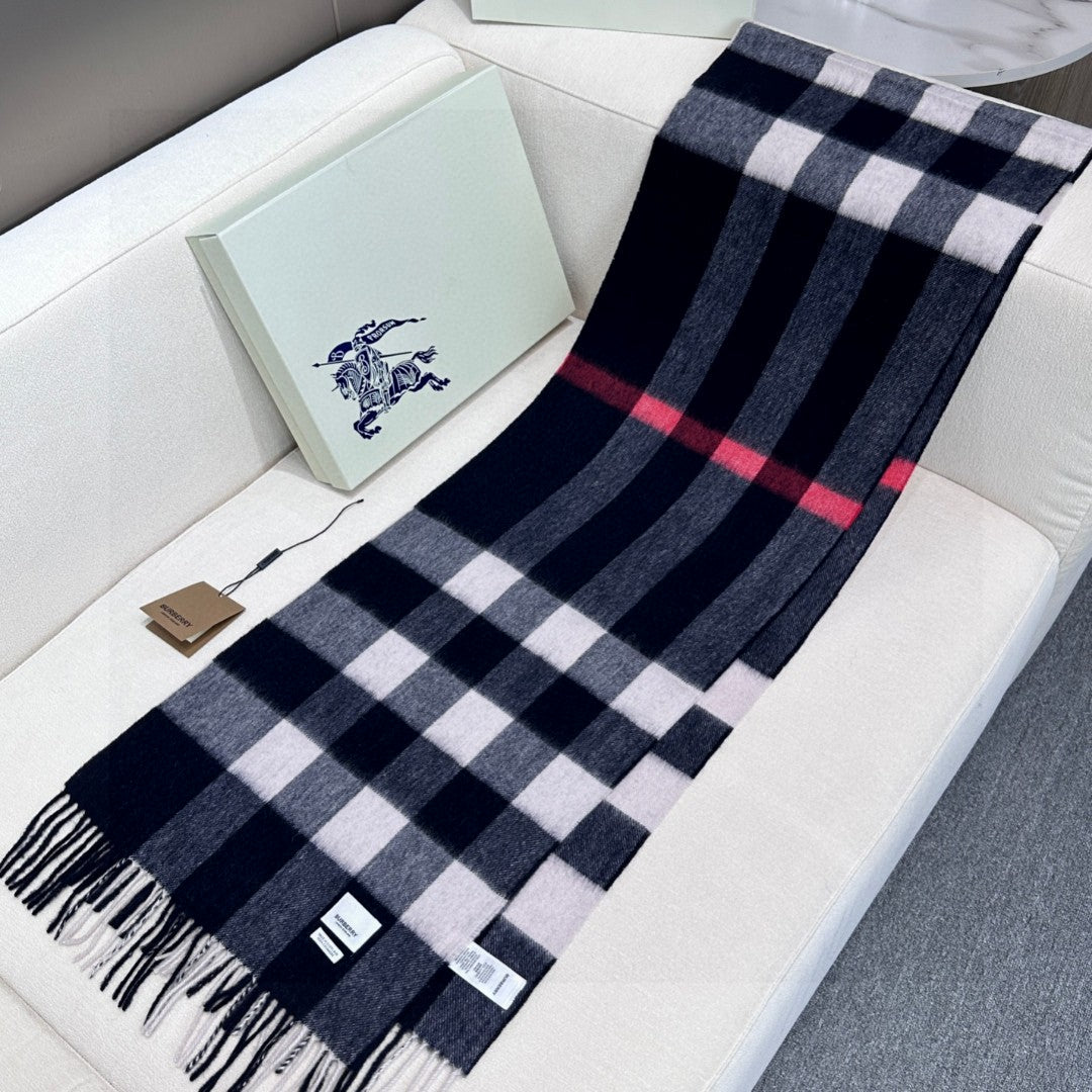 BURBERRY BBR SCARF 180 CM IN CASHMERE 732150