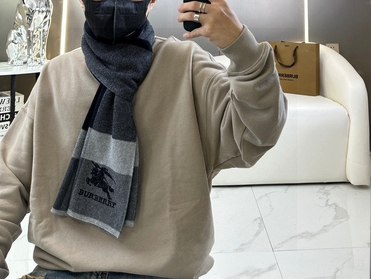 BURBERRY BBR SCARF 180 CM IN CASHMERE 729041