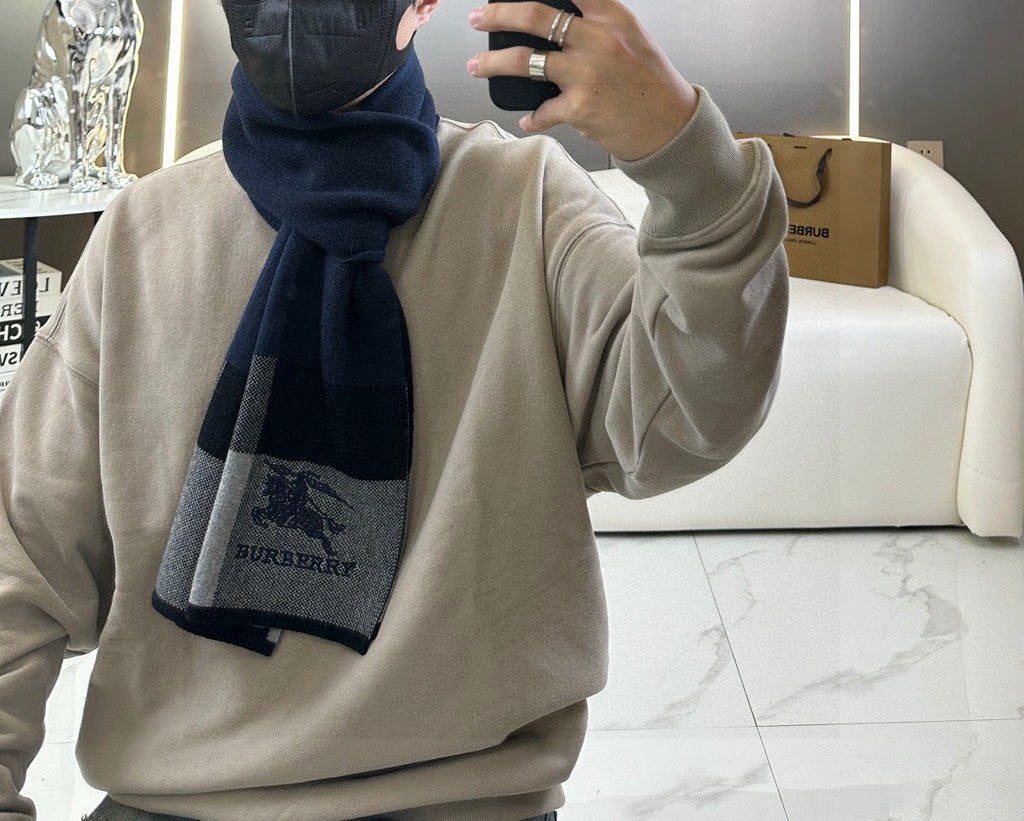 BURBERRY BBR SCARF 180 CM IN CASHMERE 729042