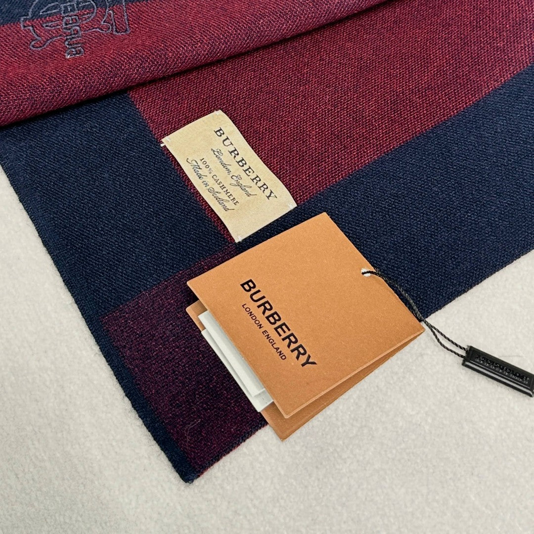 BURBERRY BBR SCARF 180 CM IN CASHMERE 697637