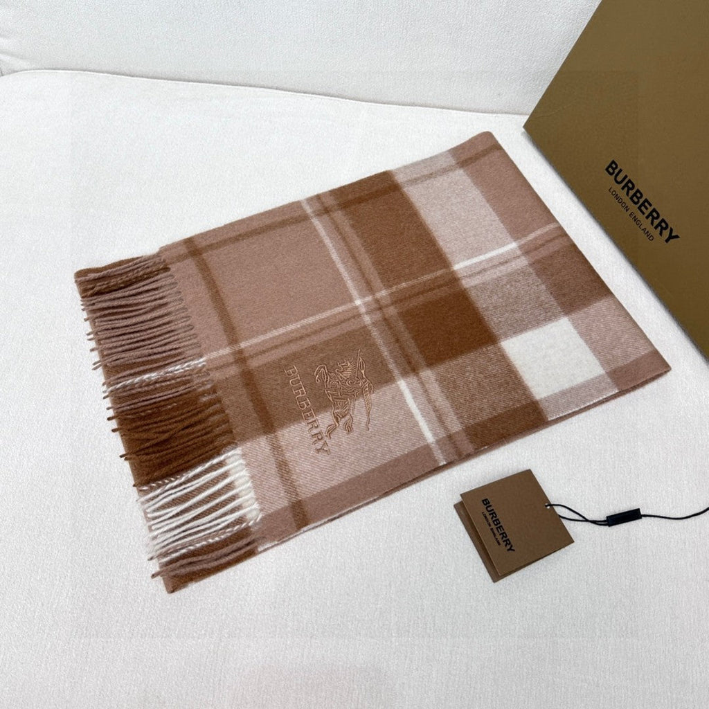 BURBERRY BBR SCARF 180 CM IN CASHMERE 737188