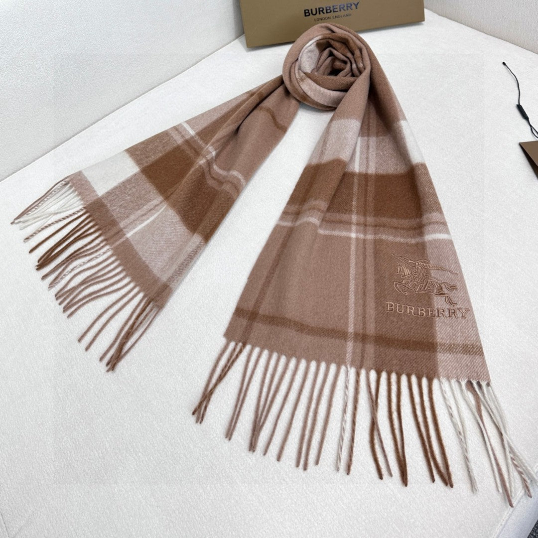 BURBERRY BBR SCARF 180 CM IN CASHMERE 737188