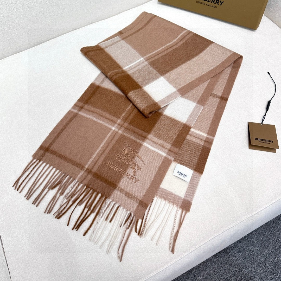 BURBERRY BBR SCARF 180 CM IN CASHMERE 737188