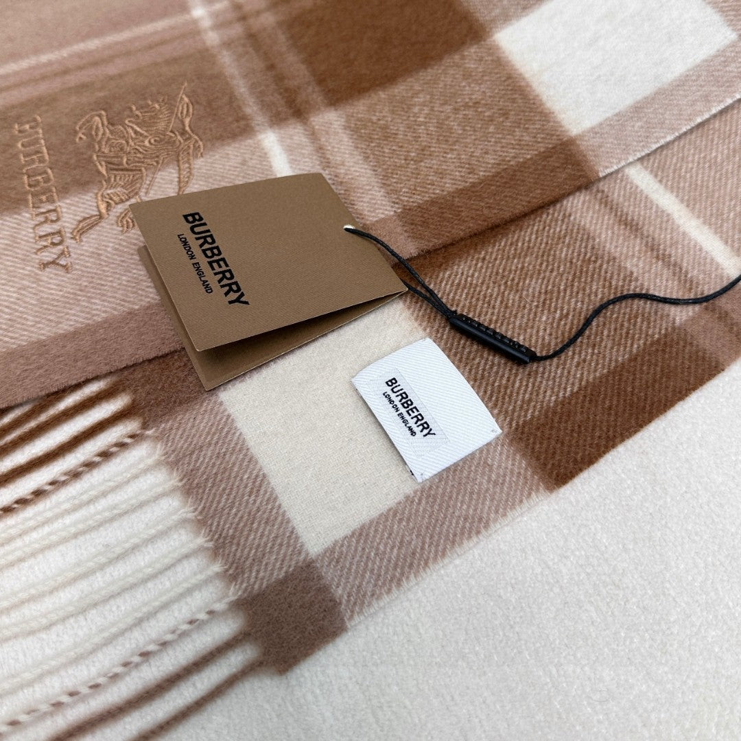 BURBERRY BBR SCARF 180 CM IN CASHMERE 737188