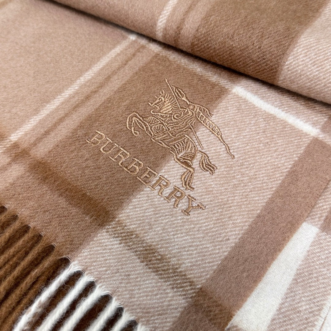 BURBERRY BBR SCARF 180 CM IN CASHMERE 737188