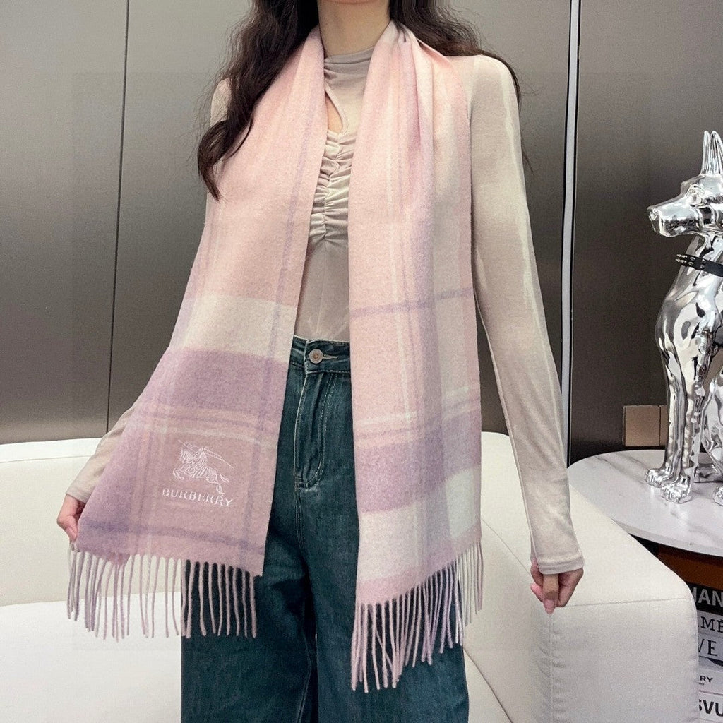 BURBERRY BBR SCARF 180 CM IN CASHMERE 737189