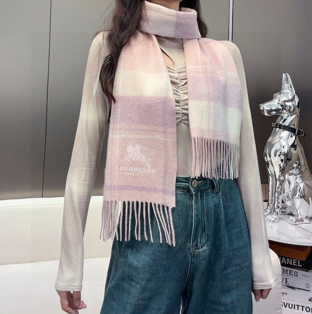 BURBERRY BBR SCARF 180 CM IN CASHMERE 737189