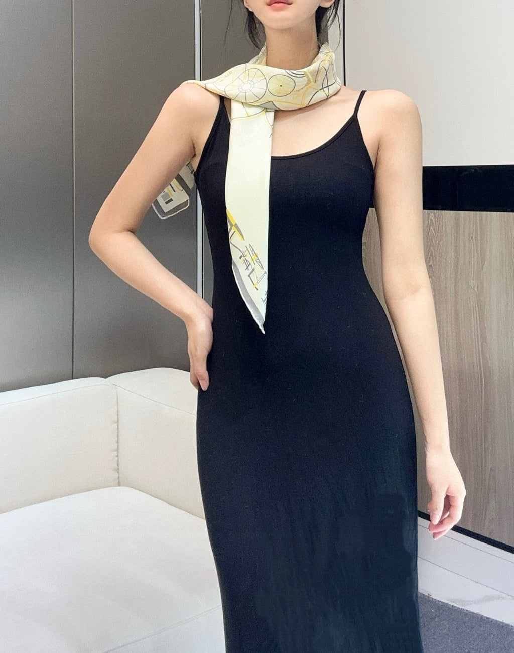 HERMES HERMES 25S SCARF 90 IN SILK 737178