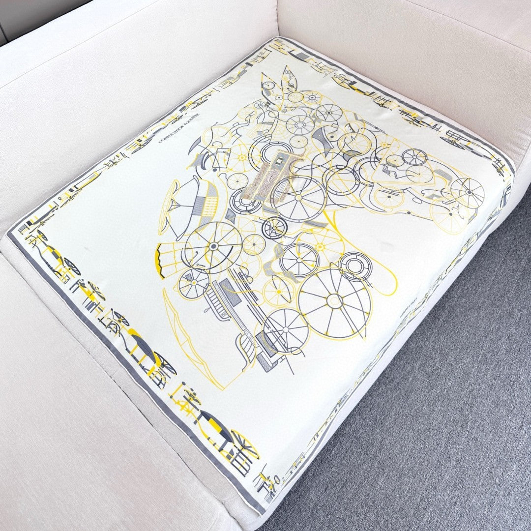HERMES HERMES 25S SCARF 90 IN SILK 737178