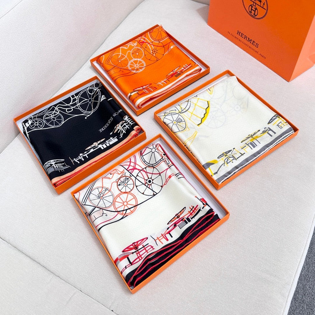 HERMES HERMES 25S SCARF 90 IN SILK 737178