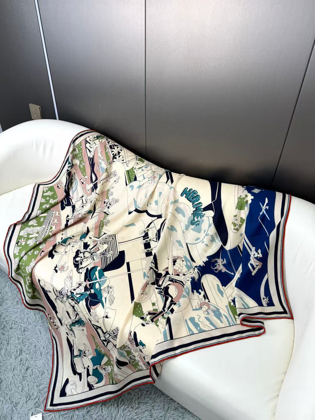 HERMES HERMES 25S SCARF 140 IN SILK 732118